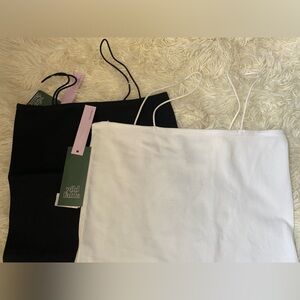 2 slip dresses